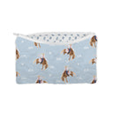 Casey Cowgirl Patchwork Blue Quilted Makeup Bag