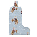 Casey Cowgirl Patchwork Blue Quilted Boot Bag