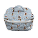 Casey Cowgirl Patchwork Blue Quilted Travel Case