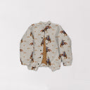 Casey Cowgirl Patchwork Linen Quilted Bomber Jacket *Web Exclusive*