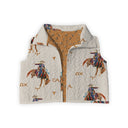 Casey Cowgirl Patchwork Linen Quilted Cate Vest