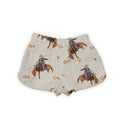 Casey Cowgirl Patchwork Linen Quilted Scallop Shorts *Web Exclusive*