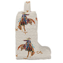Casey Cowgirl Patchwork Linen Quilted Boot Bag