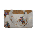 Casey Cowgirl Patchwork Linen Quilted Tote