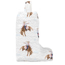 Casey Cowgirl Patchwork White Quilted Boot Bag