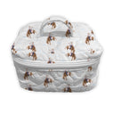 Casey Cowgirl Patchwork White Quilted Travel Case