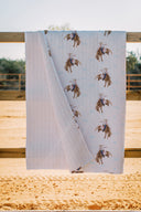 Casey Cowgirl Patchwork White Quilt