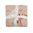 Casey Cowgirl Patchwork Rose Baby Blanket