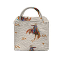 Casey Cowgirl Patchwork Linen Quilted Handbag