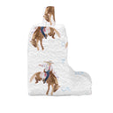 Casey Cowgirl Patchwork White Quilted Boot Bag