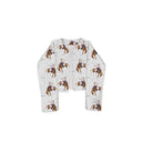 Casey Cowgirl Patchwork White Cropped Quilted Jacket