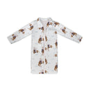 Casey Cowgirl Patchwork White Quilted Duster