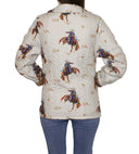 Casey Cowgirl Patchwork Linen Quilted Jacket