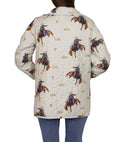 Casey Cowgirl Patchwork Linen Quilted Snap Jacket