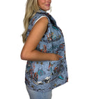 Cattle Drive Chambray Quilted Ruby Vest