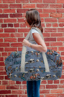 Cattle Drive Chambray Weekender Duffle Bag