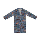 Cattle Drive Chambray Quilted Duster