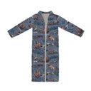 Cattle Drive Chambray Quilted Maxi Coat *Web Exclusive*