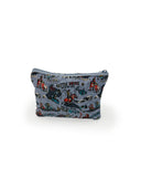 Cattle Drive Chambray Quilted Makeup Bag