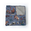 Cattle Drive Chambray Baby Blanket