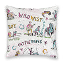 Cattle Drive Jewels Quilted 20" Pillow