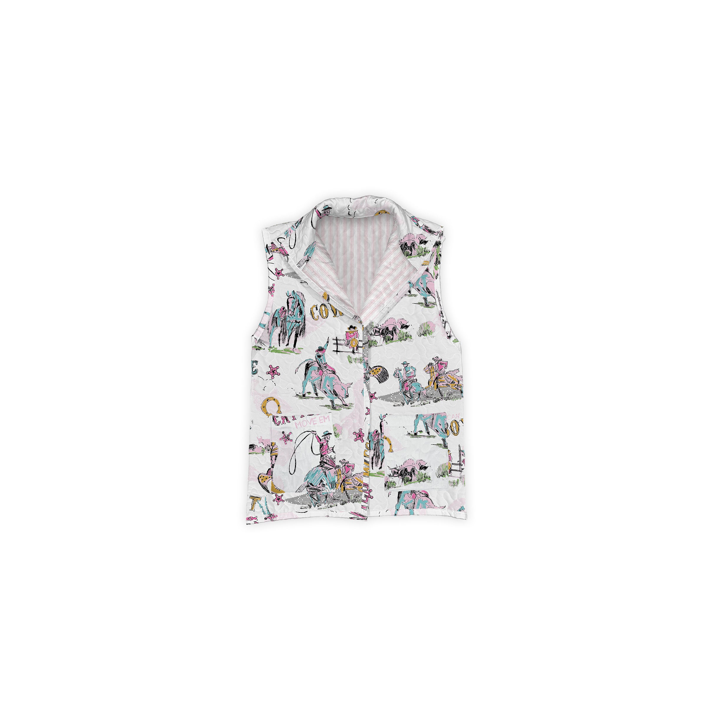 Cattle Drive Jewels Quilted Ruby Vest – Ida Mae Home