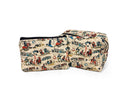 Cattle Drive Linen Quilted Makeup Bag