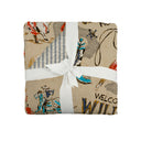 Cattle Drive Linen Baby Blanket