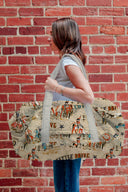 Cattle Drive Linen Weekender Duffle Bag