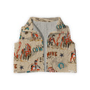 Cattle Drive Linen Quilted Cate Vest
