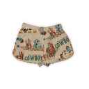 Cattle Drive Linen Quilted Scallop Shorts *Web Exclusive*