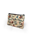 Cattle Drive Linen Quilted Makeup Bag