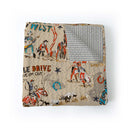 Cattle Drive Linen Baby Blanket