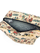 Cattle Drive Linen Quilted Makeup Bag