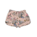 Cattle Drive Rose Scallop Shorts *Web Exclusive*