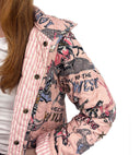 Cattle Drive Rose Quilted Snap Jacket