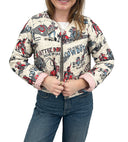 Cattle Drive Sand Cropped Quilted Jacket