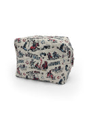 Cattle Drive Sand Quilted Makeup Bag