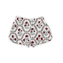 Game Day Maroon Charlotte Quilted Scallop Shorts *Web Exclusive*