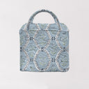Charlotte Blue Quilted Handbag