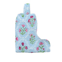 Charlotte Maya Blue Quilted Boot Bag