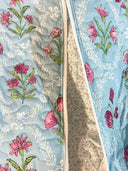 Charlotte Maya Blue Quilted Garment Bag