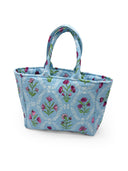 Charlotte Maya Blue Quilted Handbag