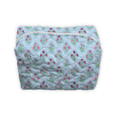Charlotte Maya Blue Quilted Makeup Bag
