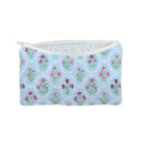 Charlotte Maya Blue Quilted Makeup Bag