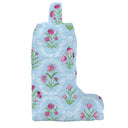 Charlotte Maya Blue Quilted Boot Bag