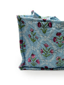 Charlotte Maya Blue Quilted Tote