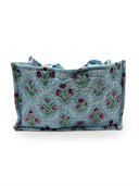 Charlotte Maya Blue Quilted Tote