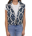 Charlotte Navy Quilted Cate Vest