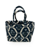 Charlotte Navy Quilted Handbag